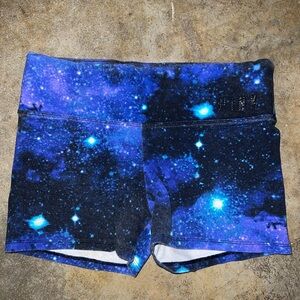 Victoria's Secret Blue Starry Print Athletic Shorts